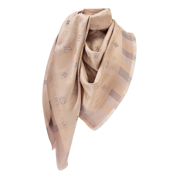 NWT Louis Vuitton So Shine Monogram Shawl M76337 - Picture 1 of 10